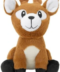 Frisco Camping Deer Plush Squeaky Dog Toy