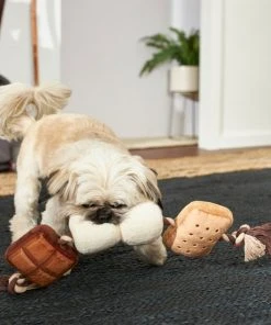 Frisco Camping S'mores Plush with Rope Squeaky Dog Toy -Frisco Sales 2024 271011 PT3. SY630 V1625009118