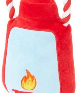 Frisco Camping Lantern Plush with Rope Squeaky Dog Toy