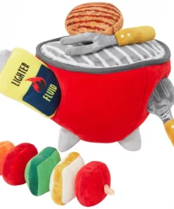 Frisco Camping BBQ Grill Hide & Seek Plush Squeaky Dog Toy