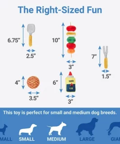 Frisco Camping BBQ Grill Hide & Seek Plush Squeaky Dog Toy -Frisco Sales 2024 271026 PT2. SY630 V1626368464