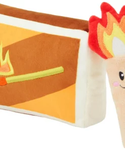 Frisco Camping Match Box 2-in-1 Plush Squeaky Dog Toy