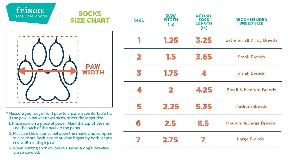 Frisco Non-Skid Colorblock Dog Socks, Size 1 Frisco Non-Skid Colorblock Dog Socks -Frisco Sales 2024 272481 PT1. SY630 V1645480281