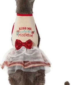 Frisco Kiss Me Under the Mistletoe Dog & Cat Dress -Frisco Sales 2024 276335 PT2. SY630 V1637656899