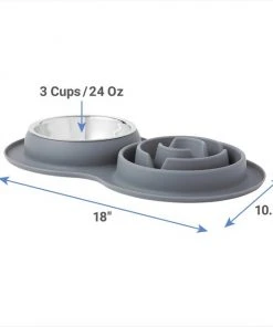 Frisco Silicone Slow Feeder Mat with Stainless Steel Bowl -Frisco Sales 2024 277549 PT1. SY630 V1628861555