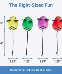 Frisco Crayon Box Plush Mice Cat Toy with Catnip, 5 count -Frisco Sales 2024 279413 PT2. SY630 V1629824477