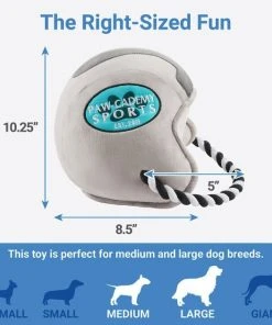 Frisco Football Helmet Plush with Rope Squeaky Dog Toy -Frisco Sales 2024 279439 PT1. SY630 V1629824178