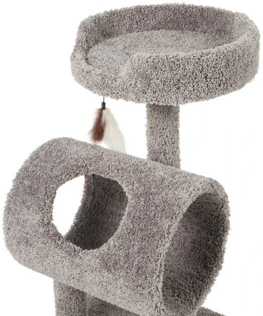 Frisco 35-in Real Carpet Cat Tree with Tunnel 5 Frisco 35-in Real Carpet Cat Tree with Tunnel - Image 3