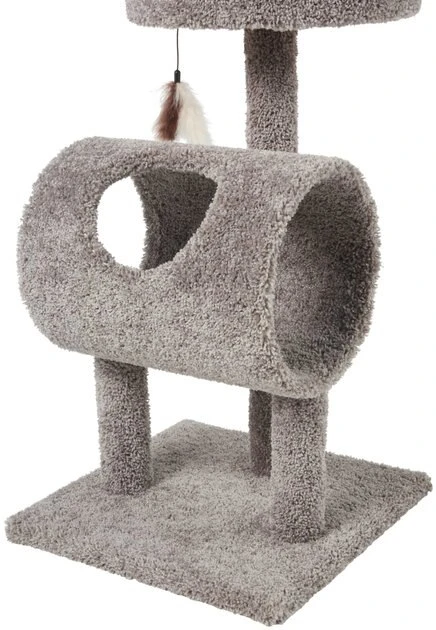 Frisco 35-in Real Carpet Cat Tree with Tunnel 6 Frisco 35-in Real Carpet Cat Tree with Tunnel - Image 4