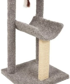 Frisco 40-in Real Carpet Tri-post Cat Tree, Gray -Frisco Sales 2024 282753 PT4. SY630 V1621949242