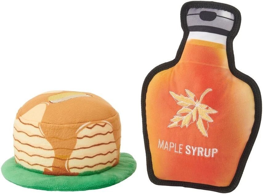 Frisco Pancakes & Maple Syrup Plush Squeaky Dog Toy, 2 count Frisco Pancakes & Maple Syrup Plush Squeaky Dog Toy, 2 count -Frisco Sales 2024 285627 MAIN. SY630 V1629726386