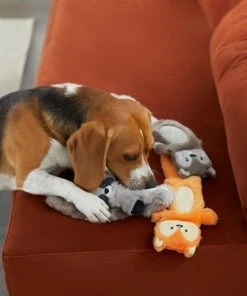 Frisco Forest Friends Stuffing-Free Skinny Plush Squeaky Dog Toy -Frisco Sales 2024 286571 PT3. SY630 V1634318565