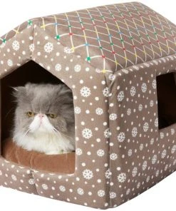 Frisco Holiday Dog & Cat Gingerbread House Bed -Frisco Sales 2024 287897 PT2. SY630 V1631573019