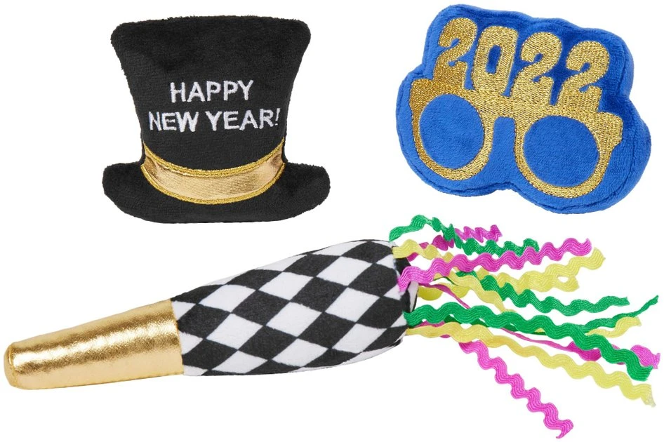Frisco New Year's Eve Party Essentials Plush Cat Toy with Catnip, 3 count Frisco New Year's Eve Party Essentials Plush Cat Toy with Catnip, 3 count -Frisco Sales 2024 288472 MAIN. SY630 V1638288880