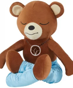 Frisco Yoga Bear Plush Squeaky Dog Toy