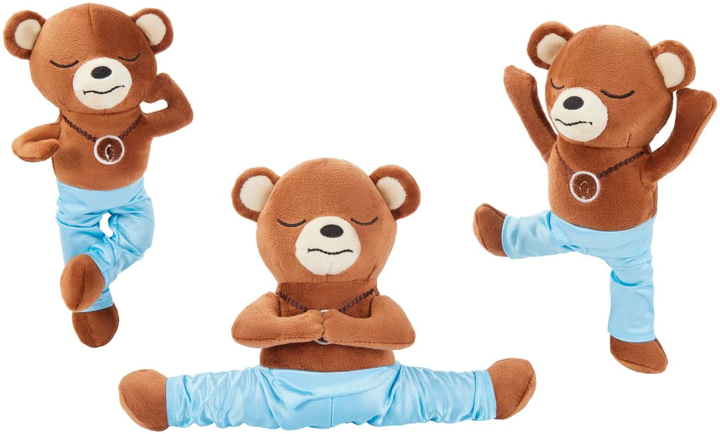 Frisco Yoga Bear Plush Squeaky Dog Toy, 3 count Frisco Yoga Bear Plush Squeaky Dog Toy, 3 count -Frisco Sales 2024 288905 MAIN. SY630 V1638291271