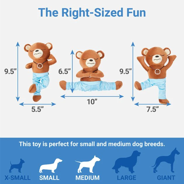 Frisco Yoga Bear Plush Squeaky Dog Toy, 3 count Frisco Yoga Bear Plush Squeaky Dog Toy, 3 count -Frisco Sales 2024 288905 PT1. SY630 V1640722504