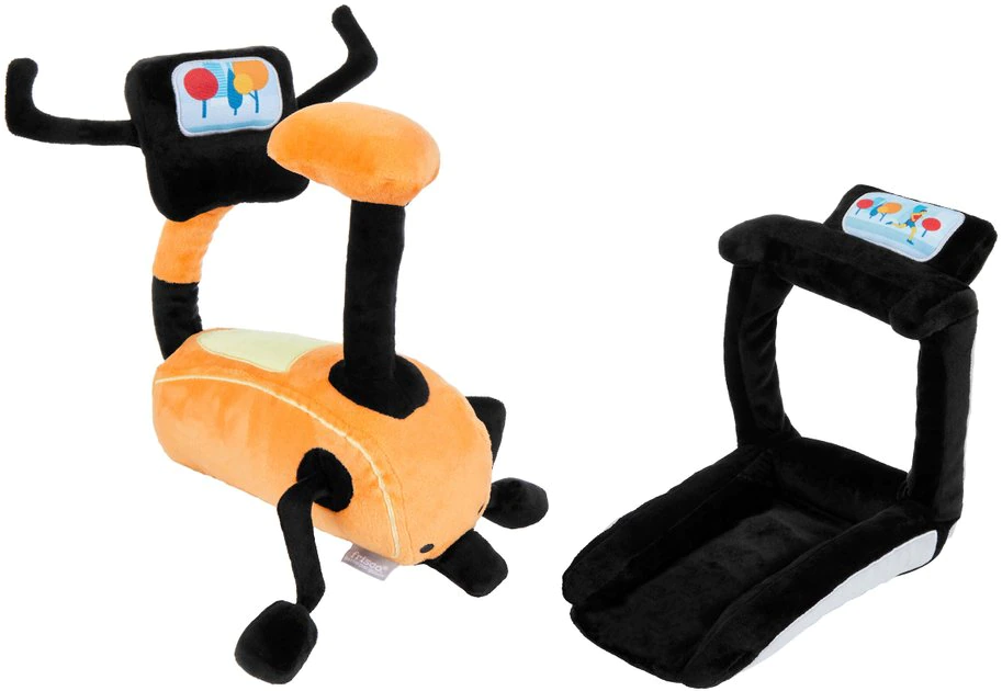 Frisco Treadmill & Bike Plush Squeaky Dog Toy, 2 count 3 Frisco Treadmill & Bike Plush Squeaky Dog Toy, 2 count