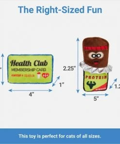 Frisco Protein Bar & Gym Membership Plush Cat Toy with Catnip -Frisco Sales 2024 288951 PT1. SY630 V1640722894