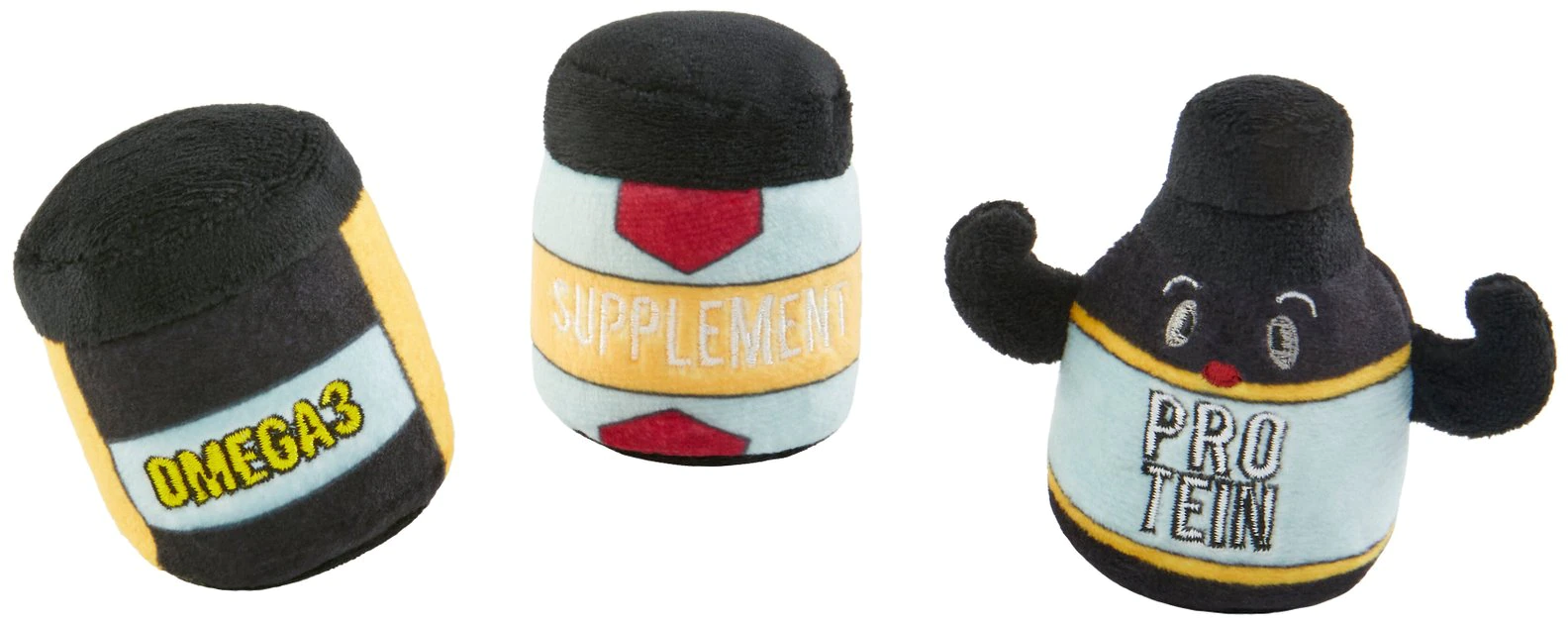 Frisco Pre-Workout & Protein Plush Cat Toy with Catnip, 3 count 3 Frisco Pre-Workout & Protein Plush Cat Toy with Catnip, 3 count