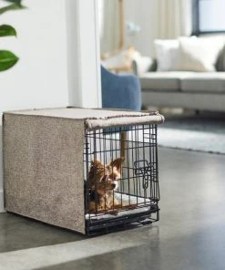 Frisco Faux linen Dog Crate Cover -Frisco Sales 2024 289623 PT5. SY630 V1644249255