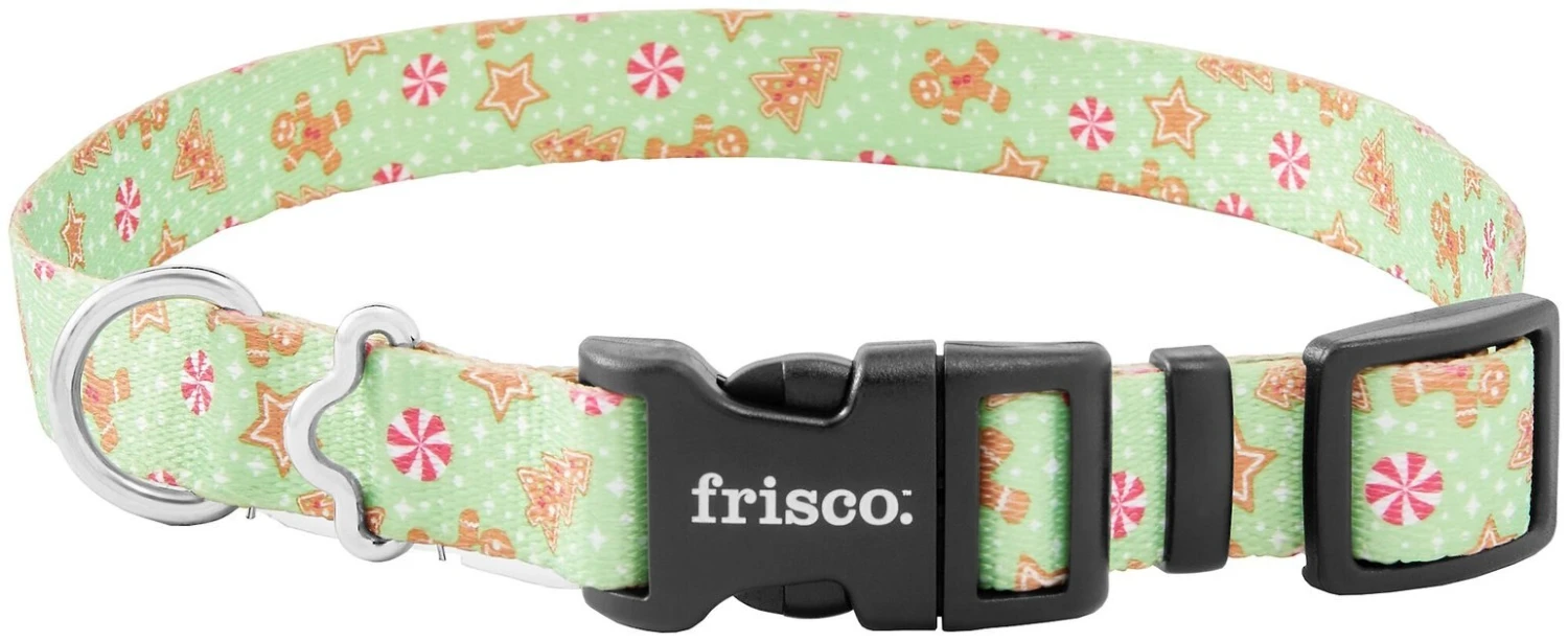 Frisco Gingerbread Cheer Dog Collar 3 Frisco Gingerbread Cheer Dog Collar