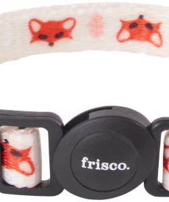 Frisco Fantastic Foxes Cat Collar, 8-12 Inches, 3/8-in wide