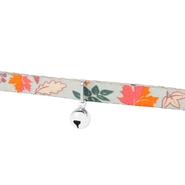 Frisco Mountain Leaves Cat Collar, 8-12 Inches, 3/8-in wide 4 Frisco Mountain Leaves Cat Collar, 8-12 Inches, 3/8-in wide - Image 2