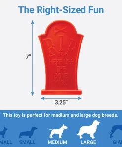 Frisco Nylon Headstone Halloween Dog Chew Toy, Peanut Butter Flavor, Medium -Frisco Sales 2024 291383 PT2. SY630 V1625069577