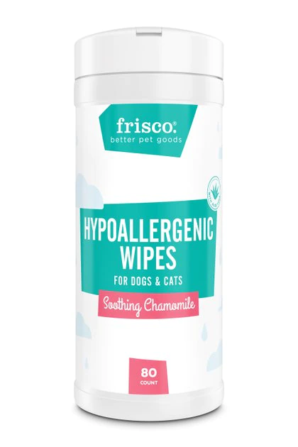 Frisco Hypoallergenic Waterless Grooming Wipes for Dogs & Cats, Soothing Chamomile, 80 count 3 Frisco Hypoallergenic Waterless Grooming Wipes for Dogs & Cats, Soothing Chamomile, 80 count