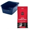 Frisco||World's Best Frisco High Sided Litter Box + World's Best Multi-Cat Unscented Clumping Corn Cat Litter -Frisco Sales 2024 293046 MAIN. SY630 V1619997135