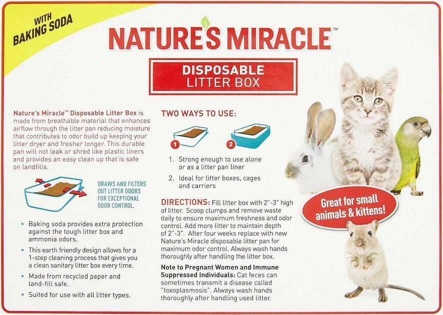 Nature's Miracle||Frisco Nature's Miracle Disposable Litter Box + Frisco Summer Clean Scented Non-Clumping Crystal Cat Litter 5 Nature's Miracle||Frisco Nature's Miracle Disposable Litter Box + Frisco Summer Clean Scented Non-Clumping Crystal Cat Litter - Image 3