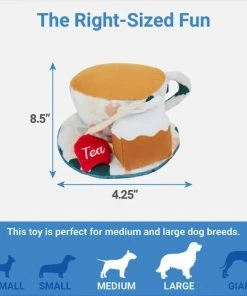 Frisco Brunch Teacup Plush Squeaky Dog Toy -Frisco Sales 2024 297232 PT1. SY630 V1643916397