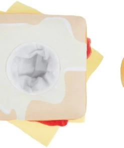 Frisco Brunch Egg in Hole 2-in-1 Plush Squeaky Dog Toy -Frisco Sales 2024 297246 PT2. SY630 V1642088860