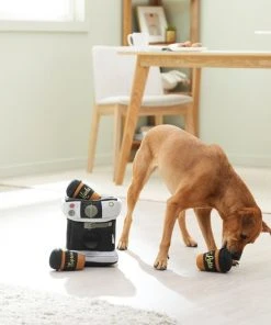 Frisco Brunch Espresso Machine Hide & Seek Puzzle Plush Squeaky Dog Toy -Frisco Sales 2024 297258 PT3. SY630 V1642089143