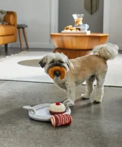 Frisco Brunch Pastry Tray Plush Squeaky Dog Toy, 4 count -Frisco Sales 2024 297262 PT3. SY630 V1642087931