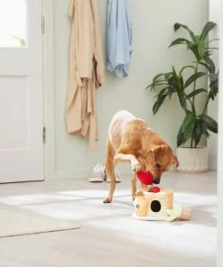 Frisco Brunch Pancake Hide & Seek Puzzle Plush Squeaky Dog Toy -Frisco Sales 2024 297266 PT3. SY630 V1642087986