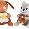 Frisco Brunch Dog & Squirrel Plush Squeaky Dog Toy, 2 count -Frisco Sales 2024 297280 MAIN. SY630 V1642086718
