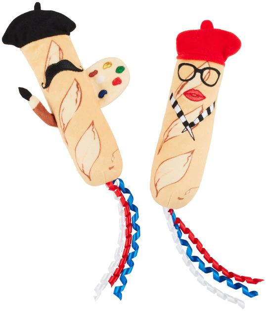 Frisco Brunch French Baguette Plush Cat Toy with Catnip, 2 count 3 Frisco Brunch French Baguette Plush Cat Toy with Catnip, 2 count