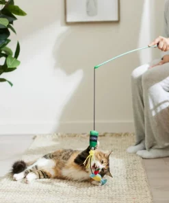 Frisco Brunch Mimosa Teaser Wand Cat Toy with Catnip -Frisco Sales 2024 297310 PT2. SY630 V1642088597