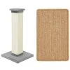 Frisco 33.5-in Sisal Cat Scratching Post, Gray + Frisco Sisal Mat, Medium -Frisco Sales 2024 297950 MAIN. SY630 V1622740043