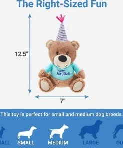 Frisco||The Lazy Dog Cookie Co. Frisco Plush Birthday Bear with Striped Hat Dog Toy + The Lazy Dog Cookie Co. Happy Birthday Pup-PIE Dog Treat, Boy -Frisco Sales 2024 297994 PT2. SY630 V1621299738