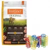 Instinct||Frisco Instinct Original Grain-Free Recipe with Real Chicken Freeze-Dried Raw Coated Dry Cat Food, 11-lb bag + Frisco Colorful Springs Cat Toy, 10 count -Frisco Sales 2024 298146 MAIN. SY630 V1623199673