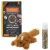 Instinct||Frisco Instinct Raw Boost Grain-Free Recipe with Real Chicken & Freeze-Dried Raw Coated Pieces Dry Cat Food, 10-lb bag + Frisco Refillable Catnip Cat Toy, Brown Squirrel