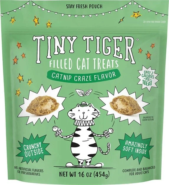 Tiny Tiger Catnip Craze Flavor Filled Cat Treats, 16-oz bag + Frisco Melamine Dog & Cat Treat Jar with Bamboo Lid, 8 Cups Tiny Tiger||Frisco Tiny Tiger Catnip Craze Flavor Filled Cat Treats, 16-oz bag + Frisco Melamine Dog & Cat Treat Jar with Bamboo Lid, 8 Cups -Frisco Sales 2024 298558 PT1. SY630 V1623201743