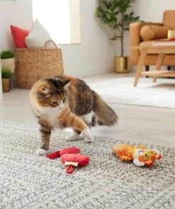 Frisco Lantern & Tiger Plush Kicker Cat Toy with Catnip -Frisco Sales 2024 298899 PT3. SY630 V1640268996