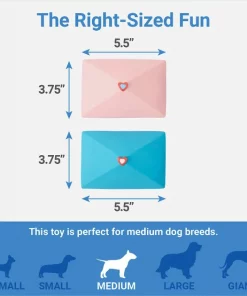 Frisco Love Letters Latex Squeaky Dog Toy, 2 count -Frisco Sales 2024 298925 PT1. SY630 V1640284897