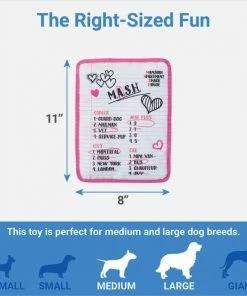 Frisco Valentine MASH Flat Plush Squeaky Dog Toy -Frisco Sales 2024 298927 PT1. SY630 V1640284887