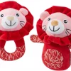 Frisco Lions Plush Squeaky Puppy Toy, 2 count