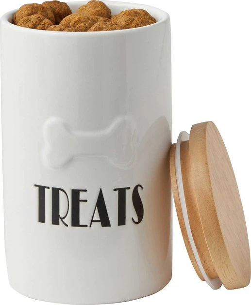 Frisco Ceramic Dog Bowl with Wood Base, 2.5 Cups + Treat Jar, 4 Cups 9 Frisco Ceramic Dog Bowl with Wood Base, 2.5 Cups + Treat Jar, 4 Cups - Image 7